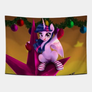 Tiny Twilight Sparkle at Christmas Tapestry