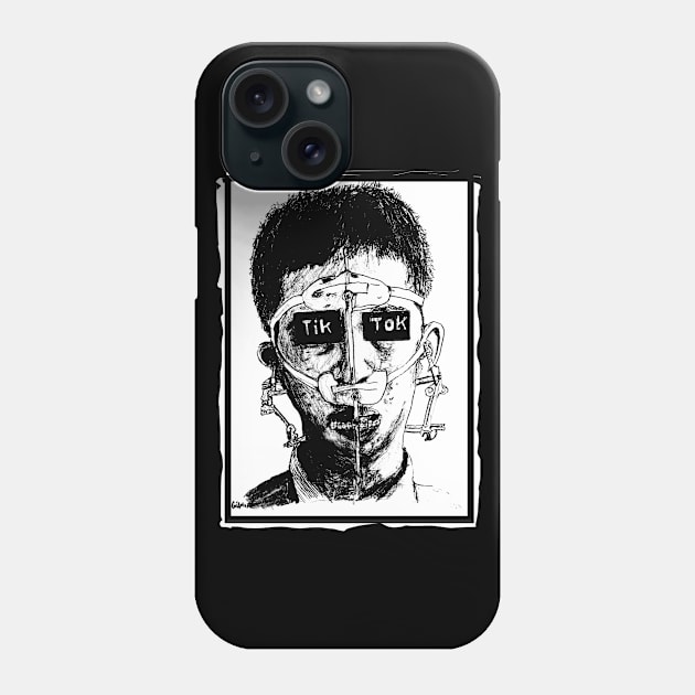 Tik Tok Brain Suck Phone Case by Gilmore