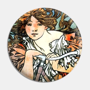 Cycles Perfecta - Alphonse Mucha Pin