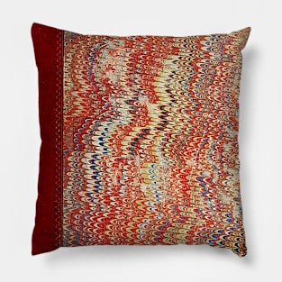 Vintage Marbled Pattern Book Cover Pillow