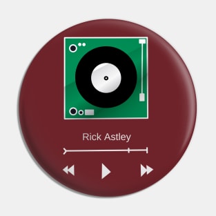 rick astley Pin