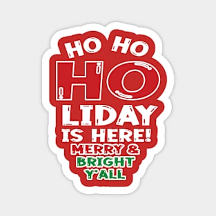 Merry & Bright Y'All Magnet