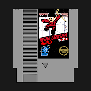 New Jersey Hockey 8 bit cartridge design T-Shirt