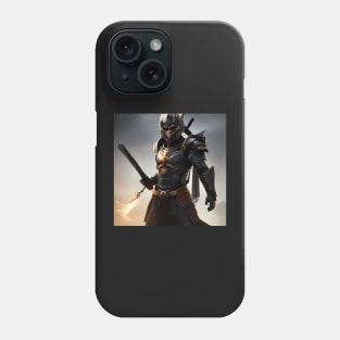 Sword of the Future: A Futuristic African Samurai T-Shirt Phone Case