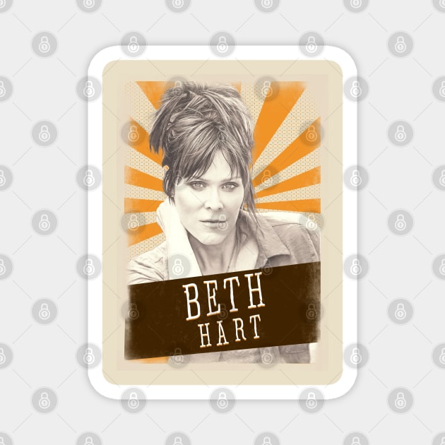 Vintage Aesthetic Beth Hart 80s Magnet by SkulRose