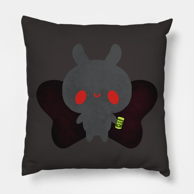 Kawaii Mothman Pillow by TurboErin