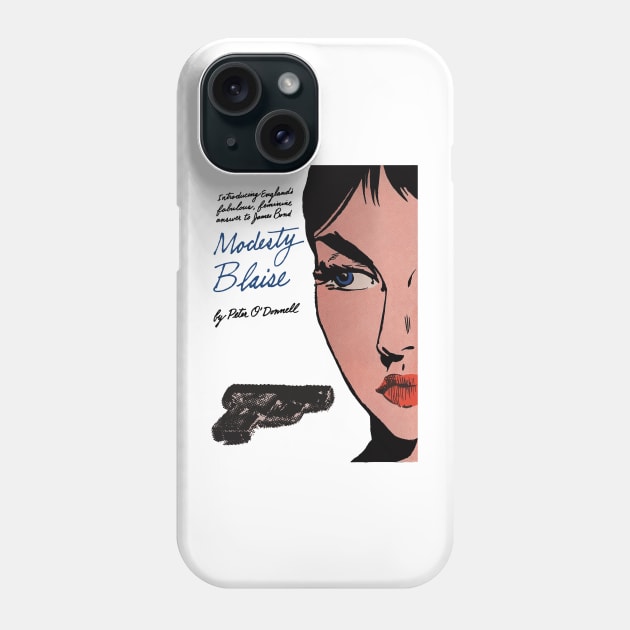 Modesty Blaise Book cover Pulp Fiction Phone Case by zavod44