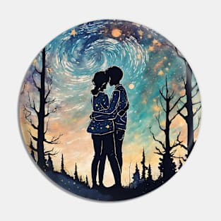 Platonic Friendship and Platonic Soulmates Van Gogh Starry Night Sky Pin