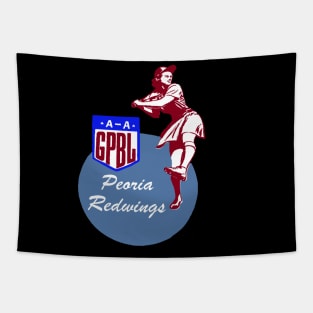 Peoria Redwings (blue circle variant) Tapestry