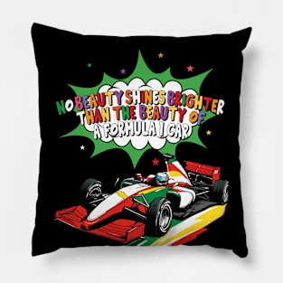 The beauty of f1 car Pillow