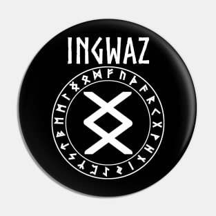 Ingwaz Norse Rune of Harmony Pin