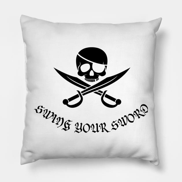 swing your sword shirt, swing your sword mike leach t-shirt Pillow by A&A