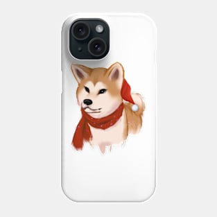 Cute Akita Inu Drawing Phone Case