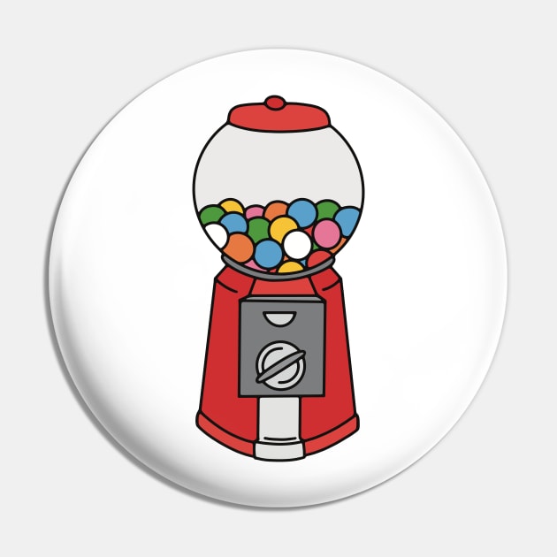 Retro Gumball Machine Pin by murialbezanson