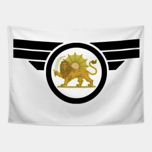 Iran Revolution Black Logo Tapestry