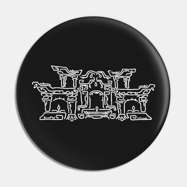 White on Black Geoglyph 2 (Totk) Pin by HeartonSleeves