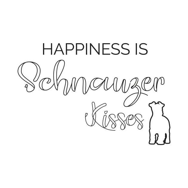 Happiness is Schnauzer Kisses T-Shirt, Schnauzer hoodie, I love Schnauzers Dog, Schnauzer lover gift by Chichid_Clothes