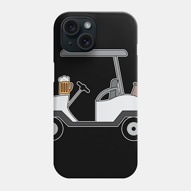 Golf Cart and Beer Phone Case by c1337s