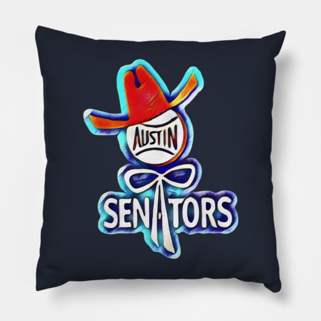 Austin Senators Baseball Pillow by Kitta’s Shop