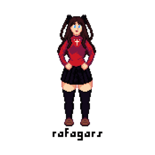 Pixel Tohsaka Rin T-Shirt