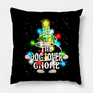 The Dog Lover Gnome Christmas Matching Family Shirt Pillow