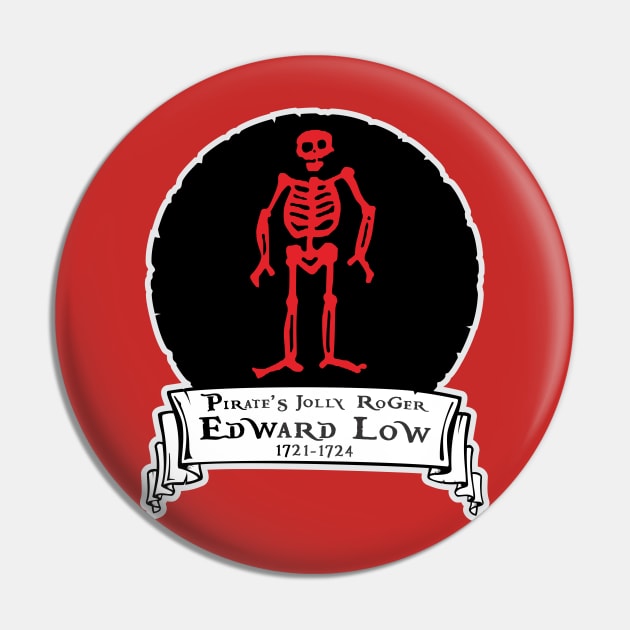 Edward Low Jolly Roger Pin by MBK