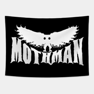 Mothman West Virginia Wing Humanoid Moth Retro Vintage White Albino Tapestry