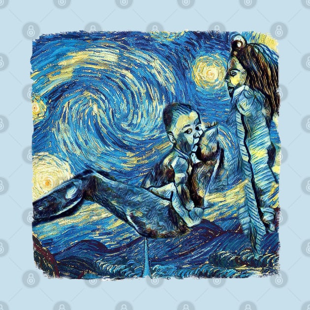 Mom And Son Van Gogh Style by todos