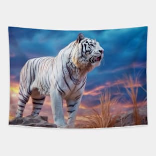 Tiger Animal Nature Majestic Wilderness Tapestry