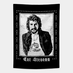 Cat Stevens // Retro Fan Artwork Design Tapestry