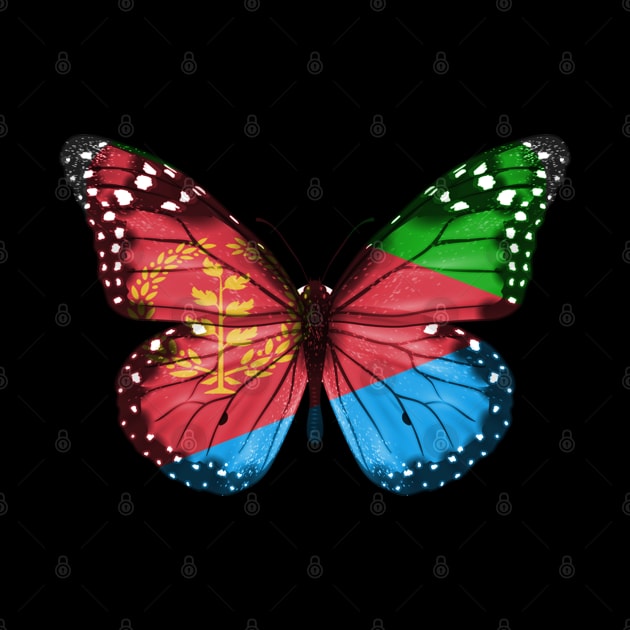 Eritrean Flag  Butterfly - Gift for Eritrean From Eritrea by Country Flags