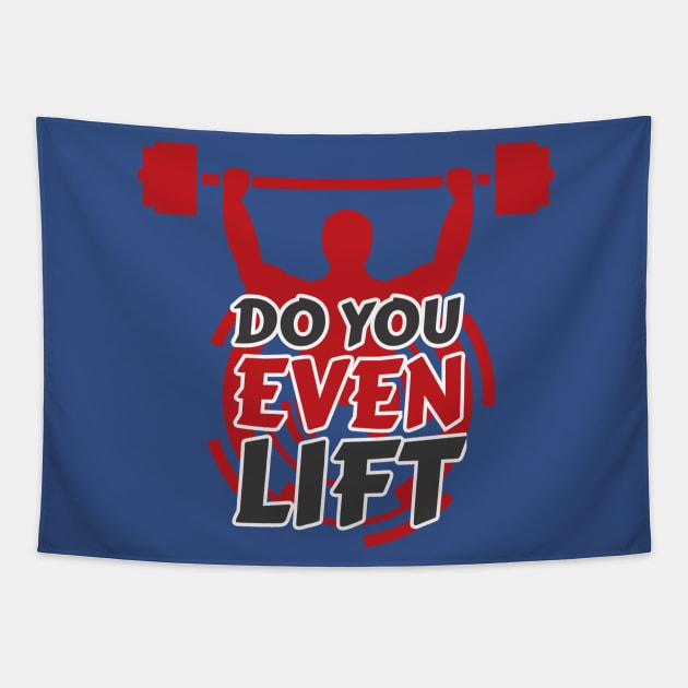 Do you even lift bro. Bodybuilding gym clothes Tapestry by SerenityByAlex