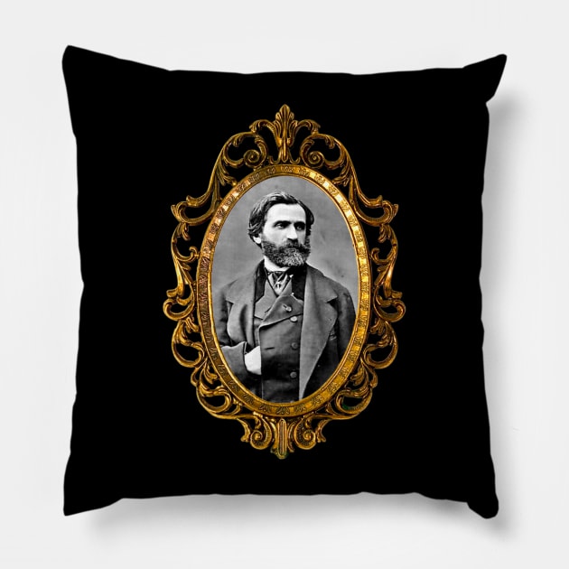 Giuseppe Verdi Pillow by TheMusicophile