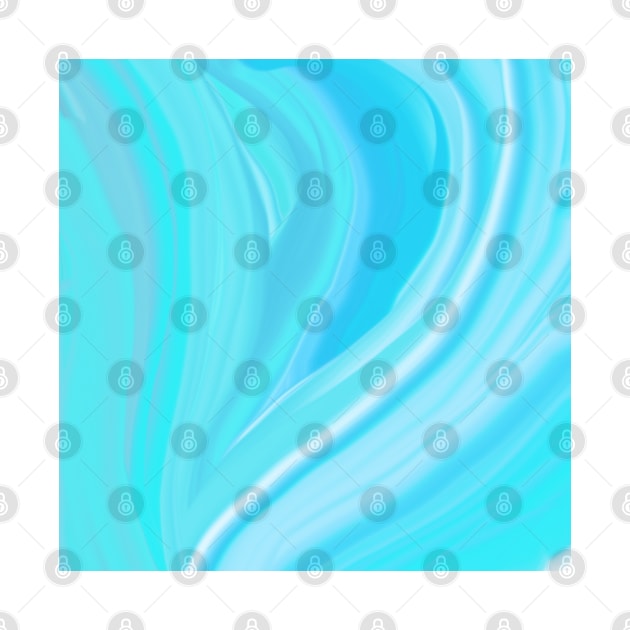 abstract turquoise and blue waves pattern by Katarinastudioshop