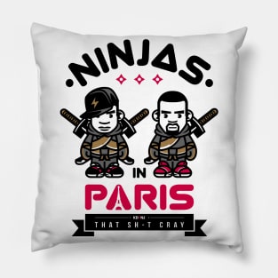 KDNJ Ninjas in Paris Pillow