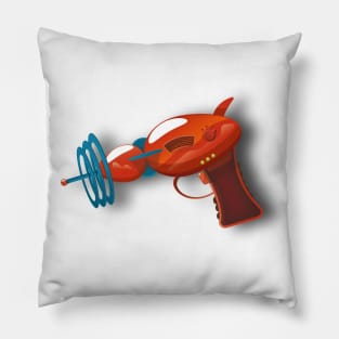 Red Ray gun Pillow