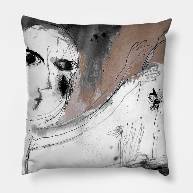 I see you everywhere Pillow by Loui Jover 