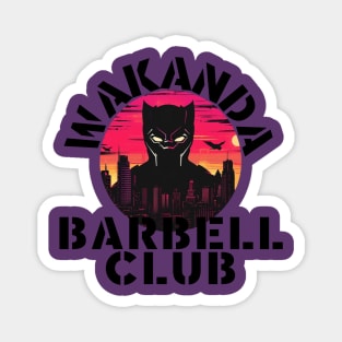 Wakanda Barbell Club Magnet