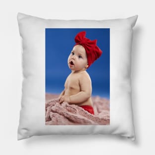 Adorable seven months babygirl Pillow