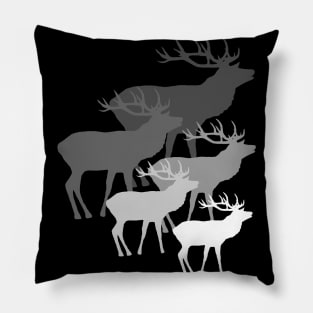 stag, deer, animals, hunting, hunter, forest, forester Pillow