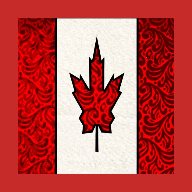 Retro Canadian Flag by artbyomega