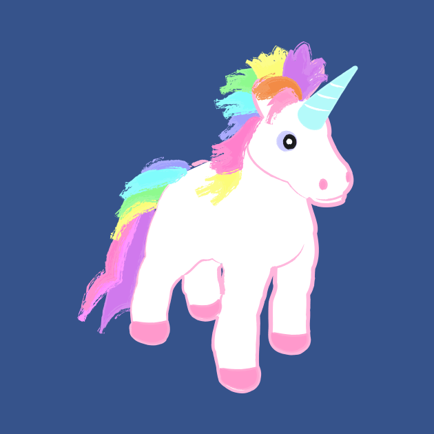 Rainbow Baby Unicorn by evisionarts