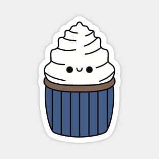 Cute Vanilla Cupcake - Kawaii Cupcake Magnet