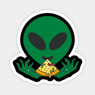 Alien Pizza Eating Magnet