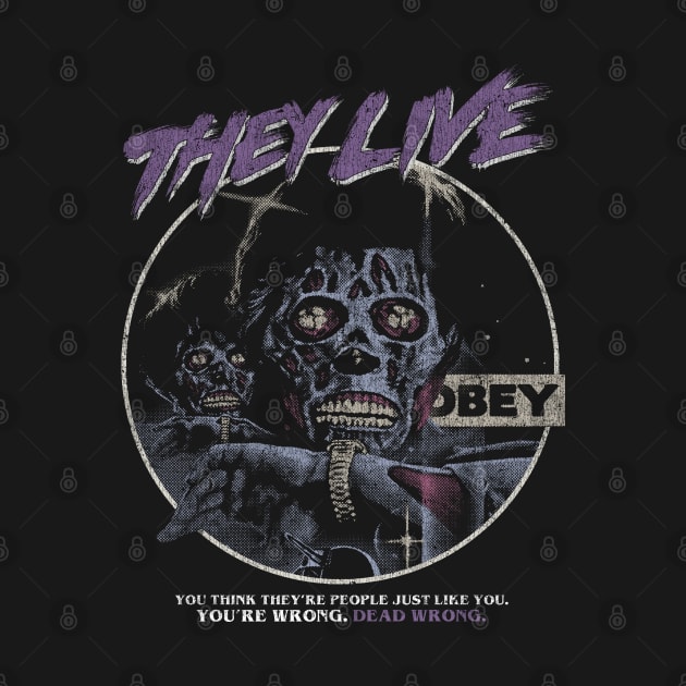 They Live (DISTRESSED),John carpenter, horror by StayTruePonyboy