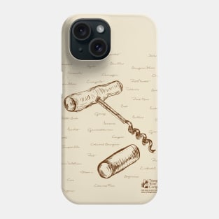 Corkscrew Script Phone Case