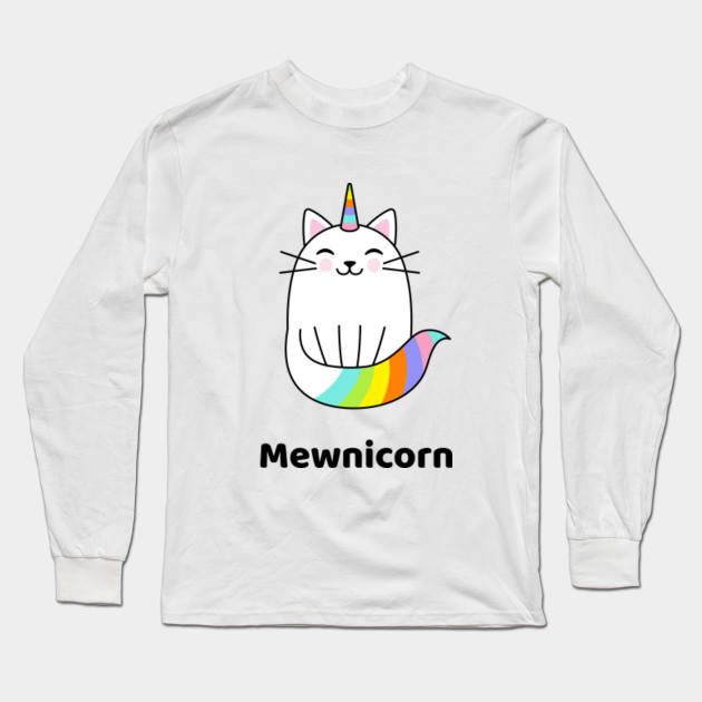 Rainbow Unicorn Womens Crew Neck Long Sleeve Tops Baseball Tee