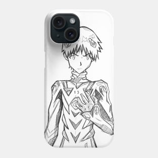 shinji ikari the mecha driver in evangelion Phone Case