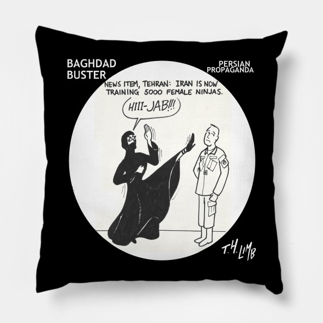 Persian Propaganda Pillow by Limb Store