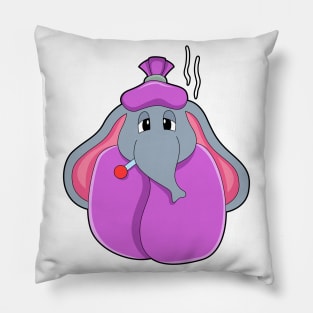 Elephant with Fever thermometer Pillow